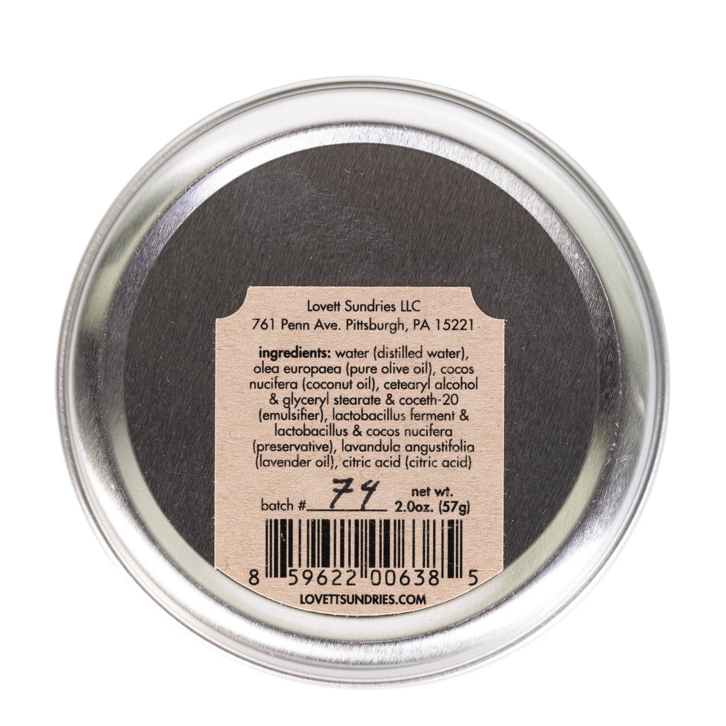 Lovett Sundries - Hand and Body Cream - Travel Size: Peppermint Rosemary