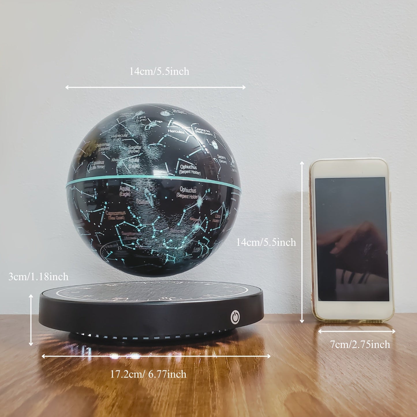 Floating Globe Lamp- HMT14RR