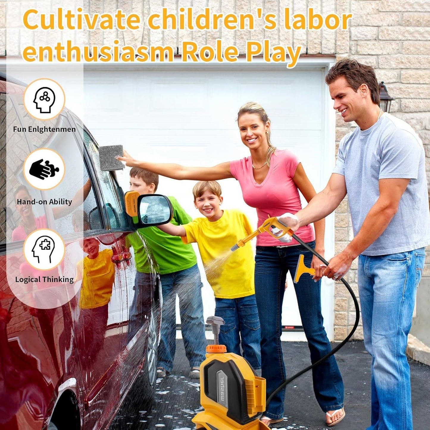 Multifunction Toy Spray Car Wash Set-M0JL