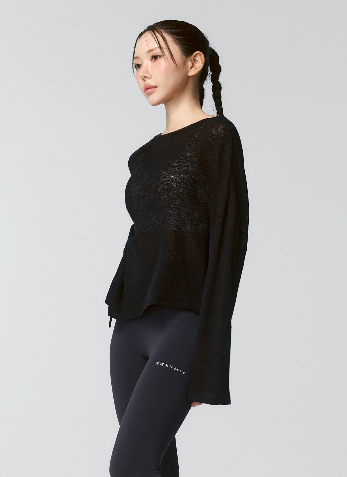 Side Slit Cover Up Long Sleeve