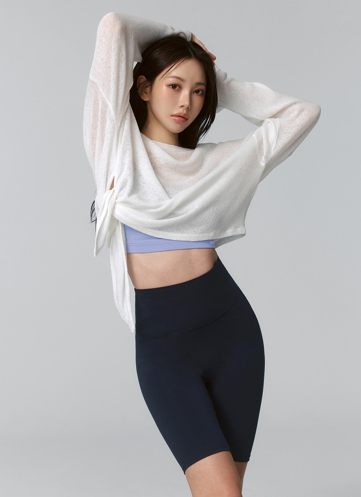 Side Slit Cover Up Long Sleeve