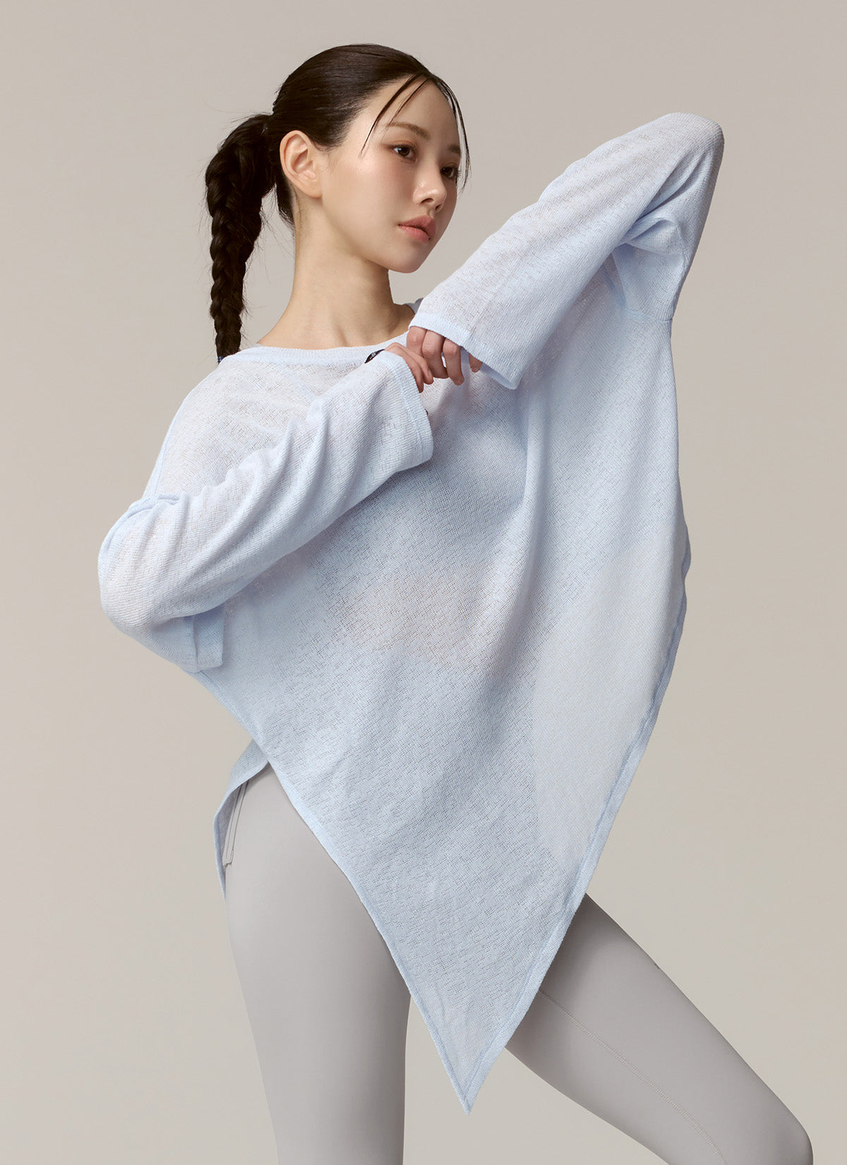 Side Slit Cover Up Long Sleeve