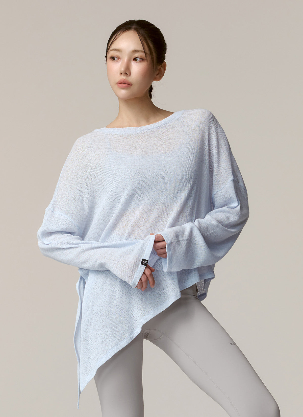 Side Slit Cover Up Long Sleeve