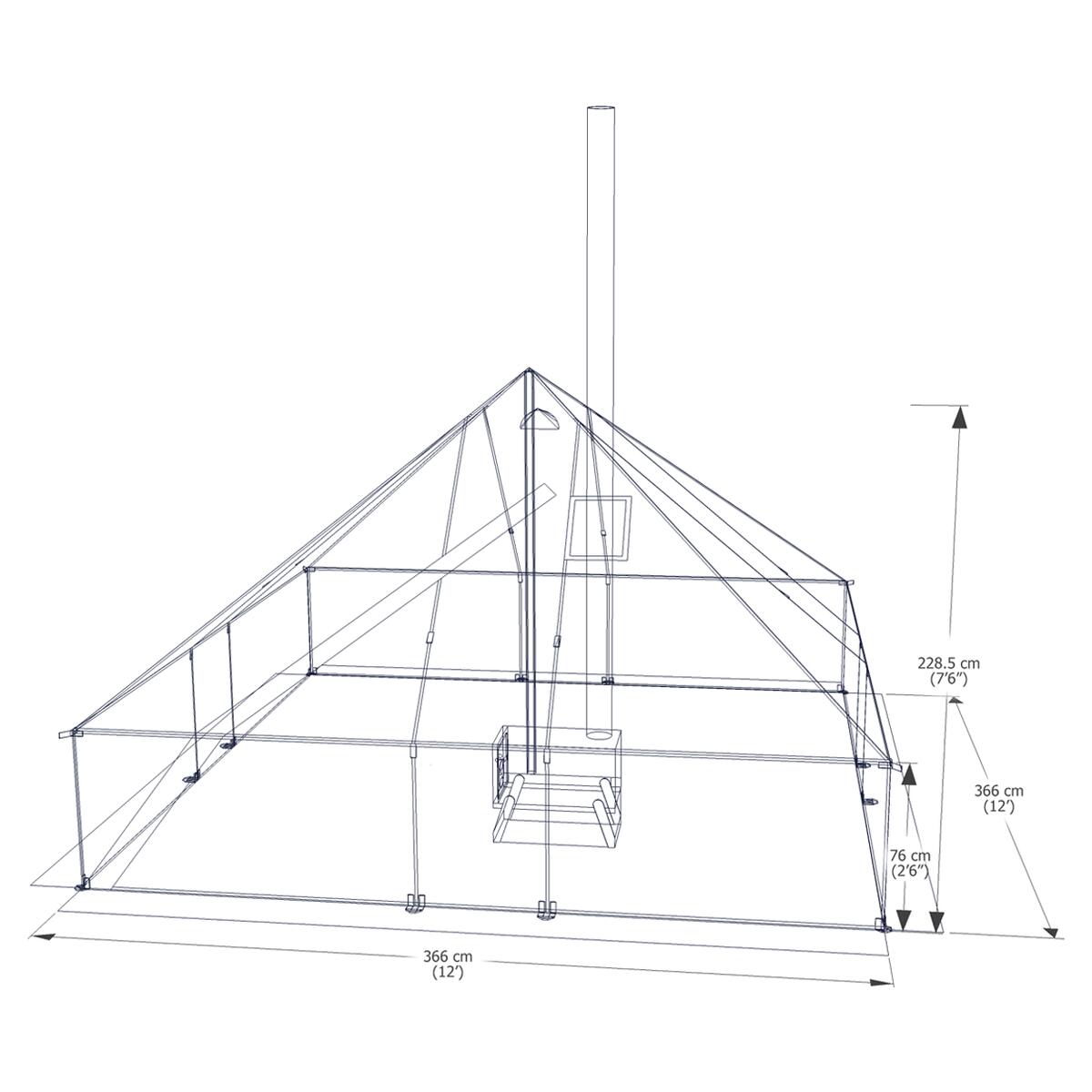 Esker Classic 12x12 Winter Hot Tent
