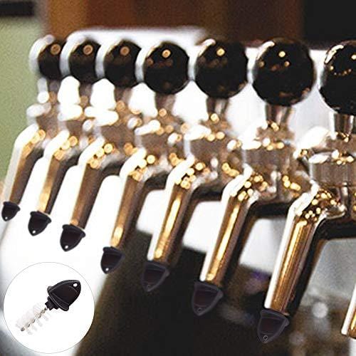 ETSAMOR 10 Pcs Draft Beer Faucet Cap and Plugs Brush with 3 Pcs Large Tap Cleaning Brush for Standard bar faucet and kettle
