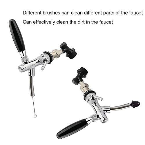 ETSAMOR 10 Pcs Draft Beer Faucet Cap and Plugs Brush with 3 Pcs Large Tap Cleaning Brush for Standard bar faucet and kettle