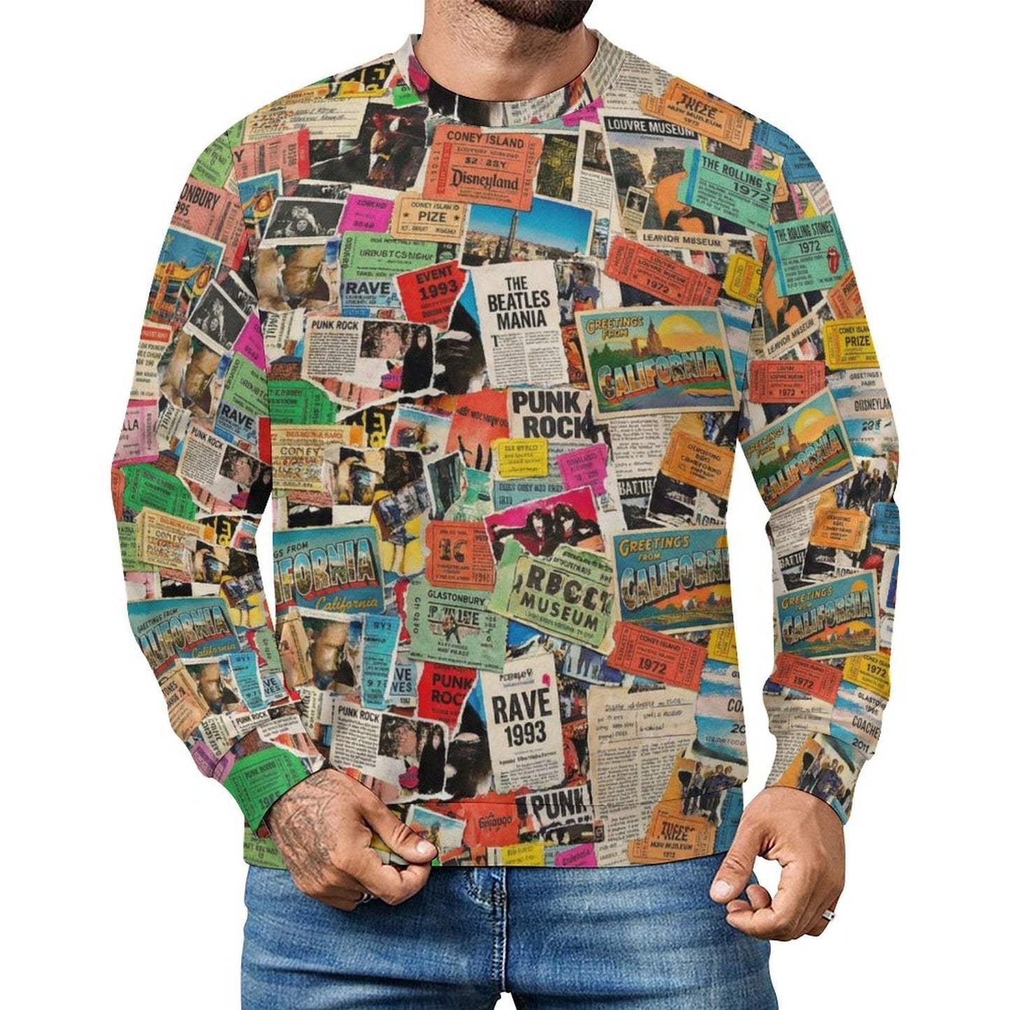 Everyday Maximalist AOP Crewneck Sweatshirt | 280gsm Heavyweight Unisex Pullover — Bold Print Studio-to-Street Statement Streetwear (S–5XL)
