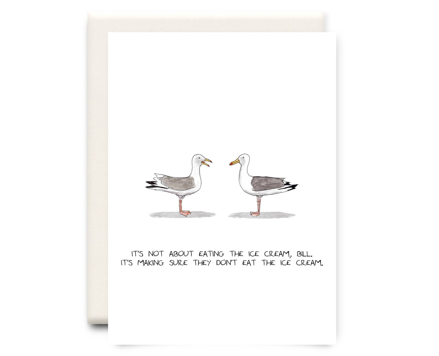 Eating the Ice Cream - Everyday Greeting Card