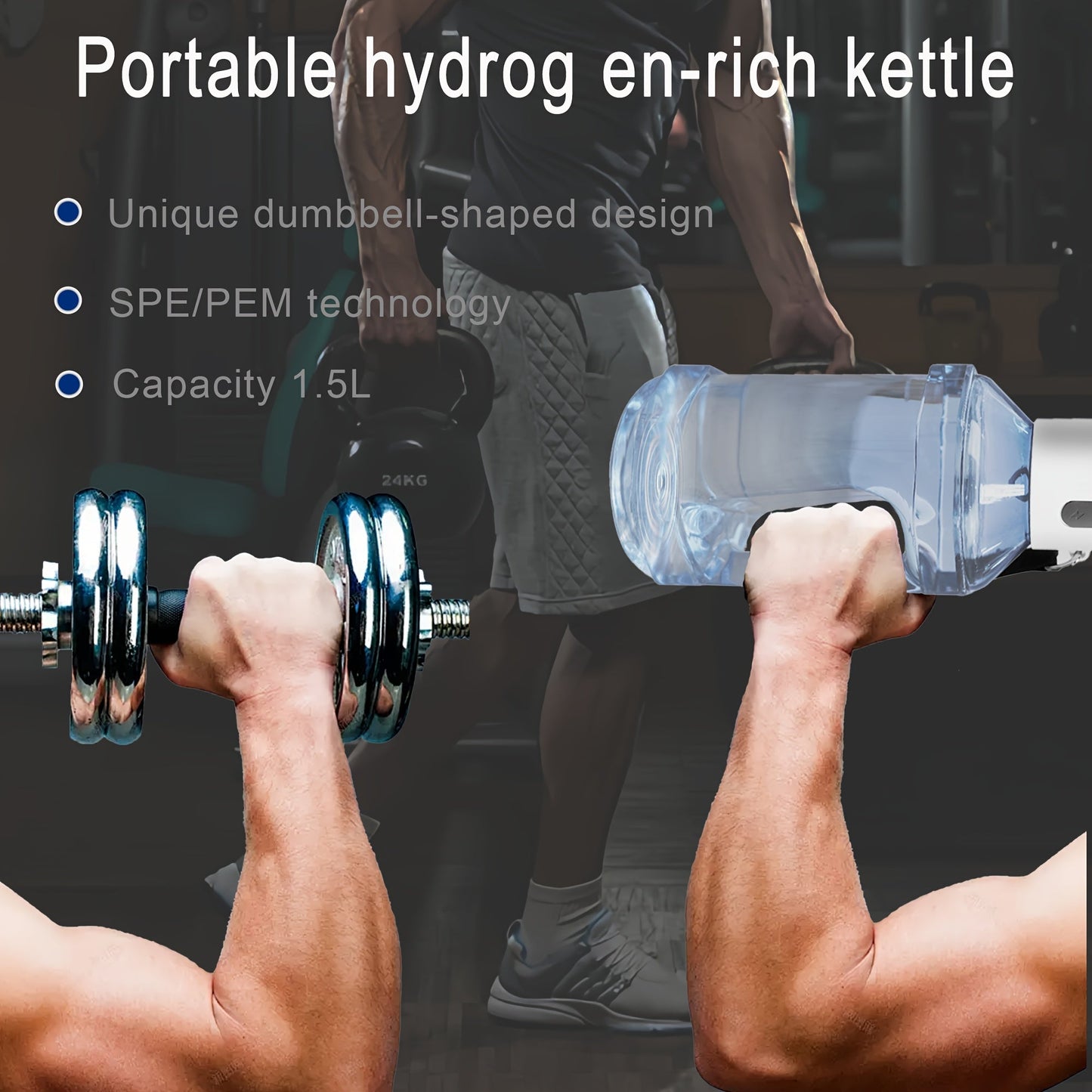 Hydrogen Water Bottle Dumbbell Style 15L-SOR3