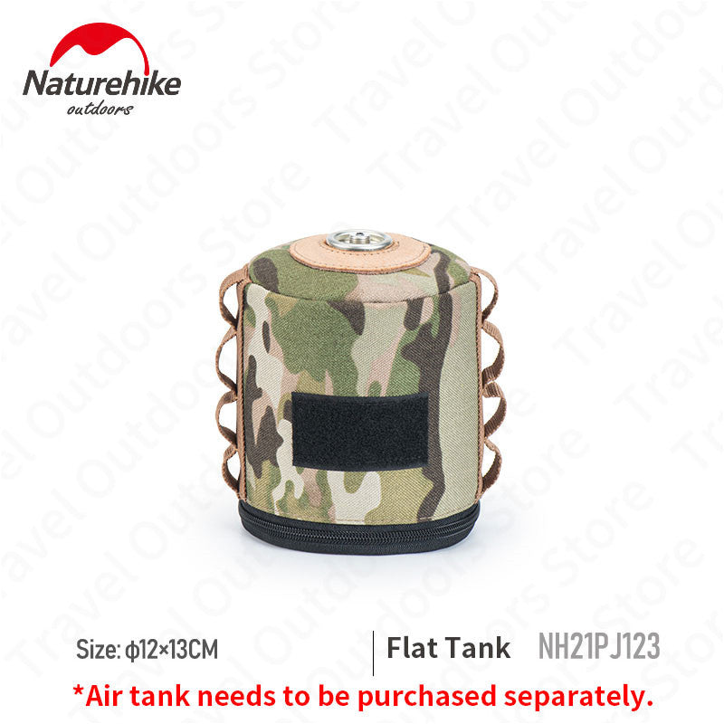 Naturehike Camouflage Air Tank Cover Ultralight Gas Butane Tank Protect Cover for 230g 250g 450g Tissue Box Outdoor Accessories Tool Camouflage Color
