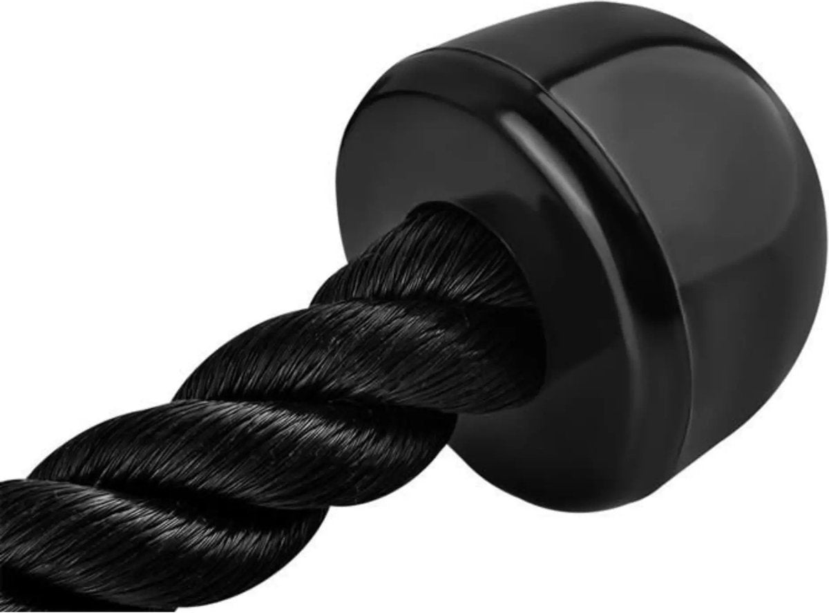 Tricep Rope - Trekkoord voor Krachtstation - Zwart - Nylon 70 CM