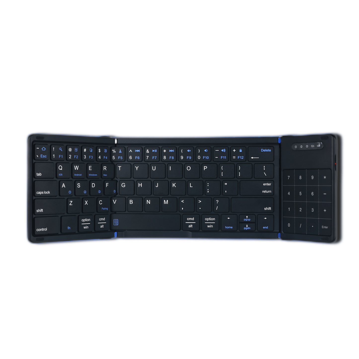 Foldable Wireless Keyboard with Touchpad & Number Pad – TJR1G8L
