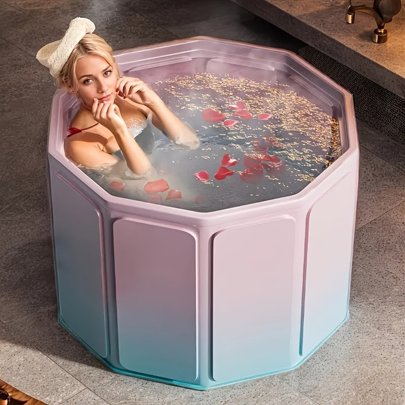 Portable Folding Bathtub for Adults, Inflatable Spa & Hot Tub TJR4P9Z