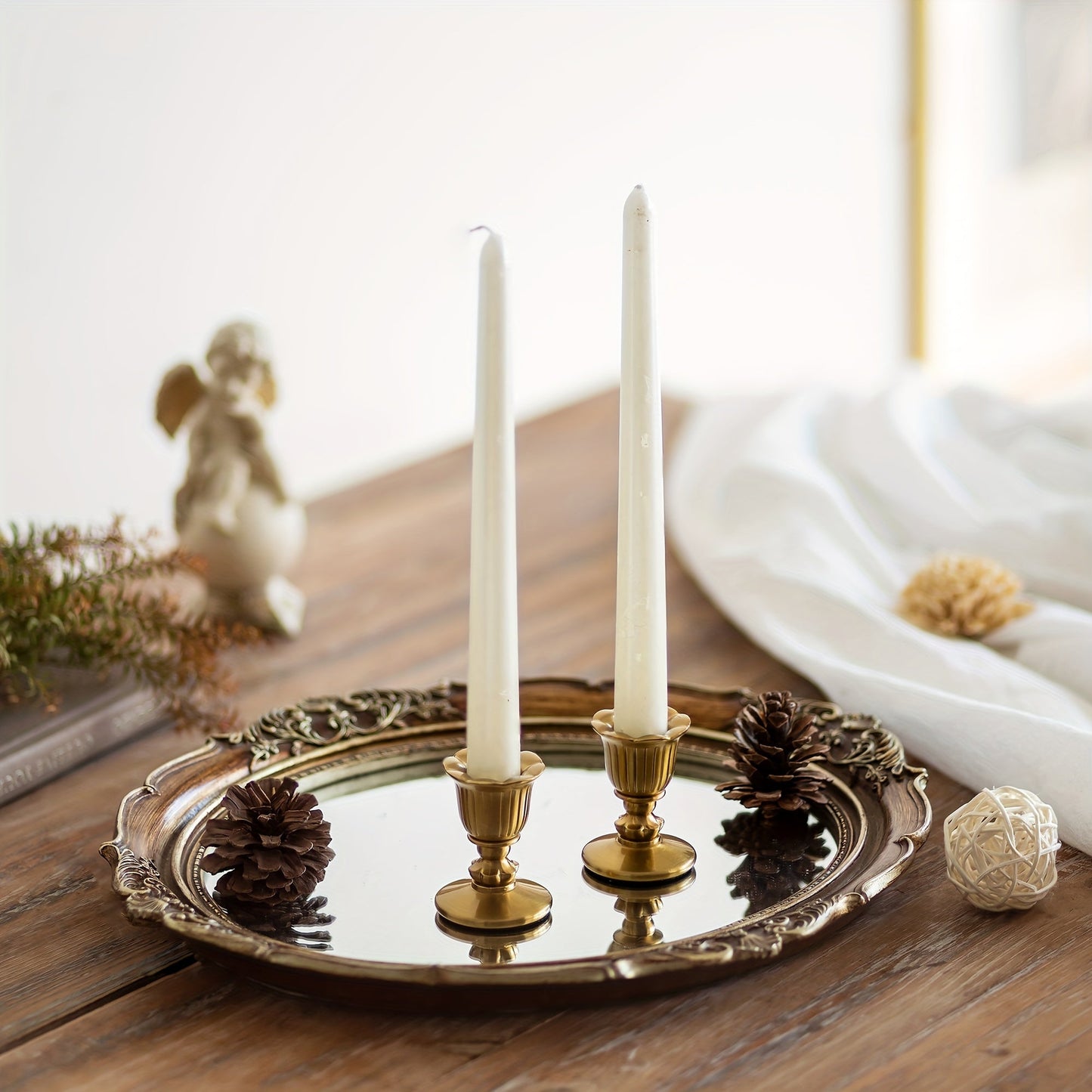 Elegant Brass Candlestick Holders - VSC0