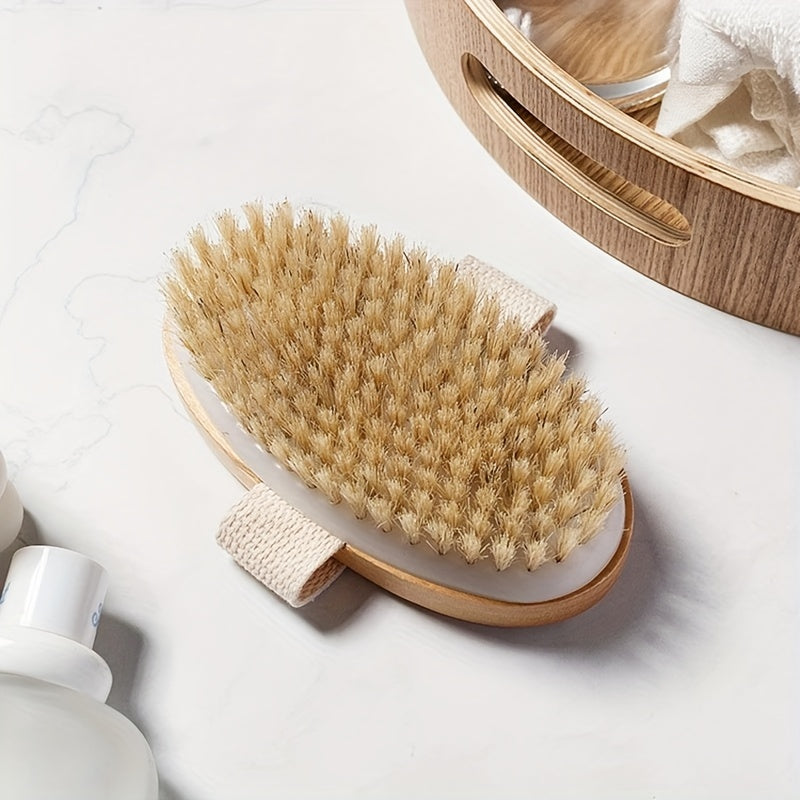 High-Quality Natural Bristle Body Brush - G9JB