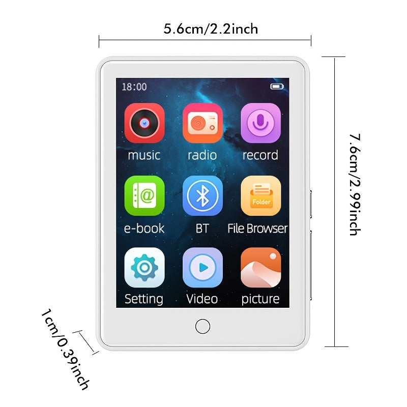 32GB MP3 Player with Wireless HiFi Sound & Touchscreen TJR2Q9V