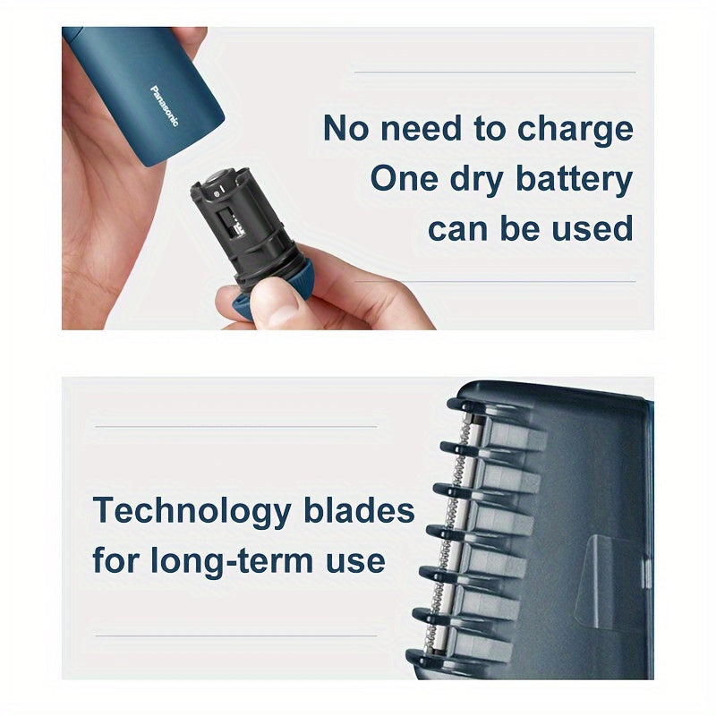 Panasonic Body Hair Trimmer, Electric Razor for Men & Women TJR1W4C