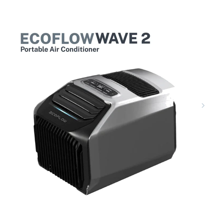 EcoFlow WAVE 2 Portable Air Conditioner 2-in-1 Fast Cooling & Heating Battery & Solar Compatible Quiet Operation Eco-Friendly Multiple Charging Option