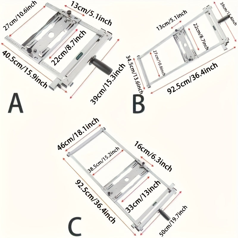 Compact Stainless Steel Woodworking Board Cutter TJR8L3D
