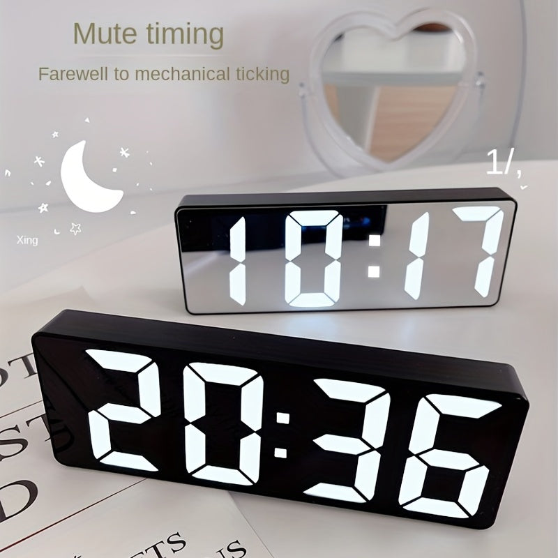 LED Digital Alarm Clock- HMT12M6