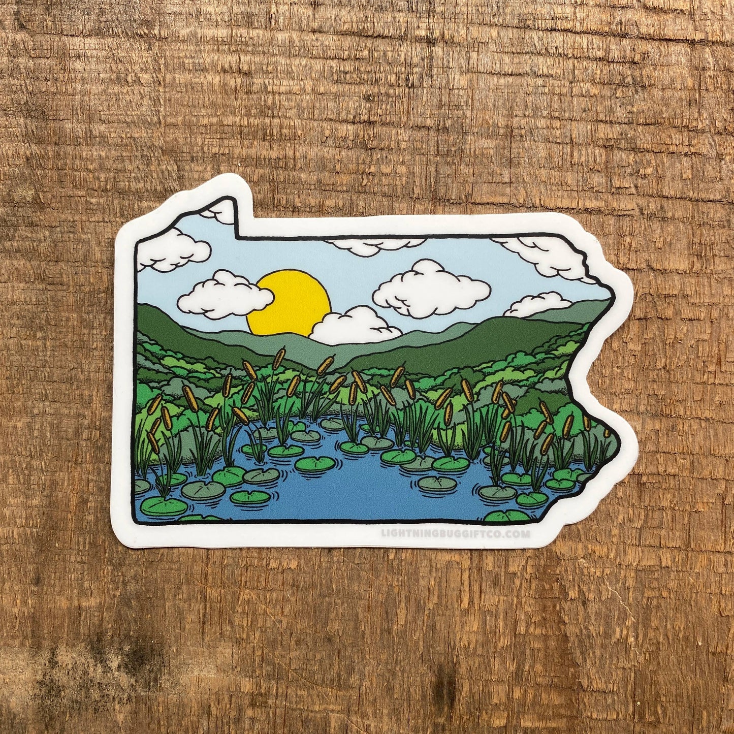 Lightning Bug Gift Co. - Pond Pennsylvania Sticker