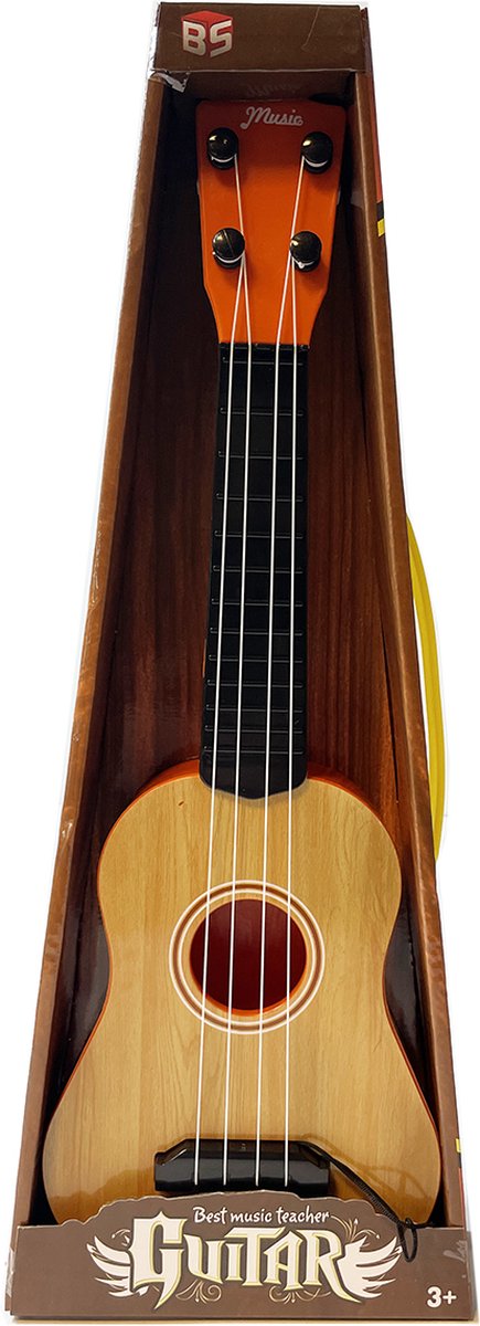 Music Guitar - speelgoed gitaar - 4 snaren - 40cm - kindergitaar