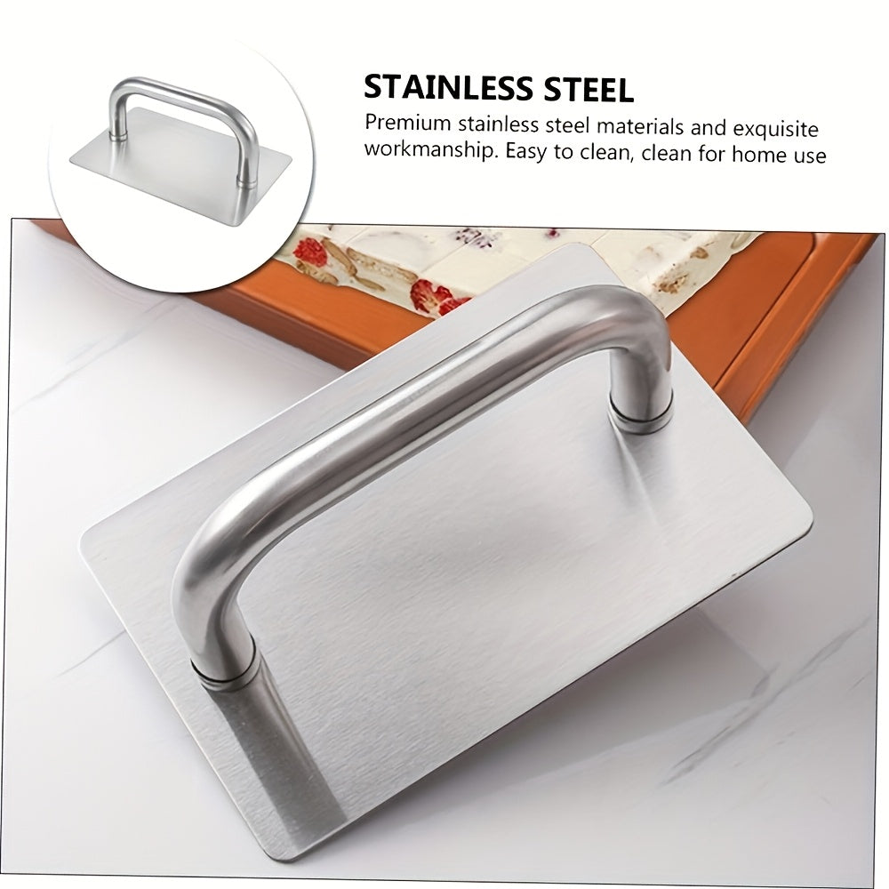 Stainless Steel Dough Compactor with Handle, Baking Tool TJR8L3D