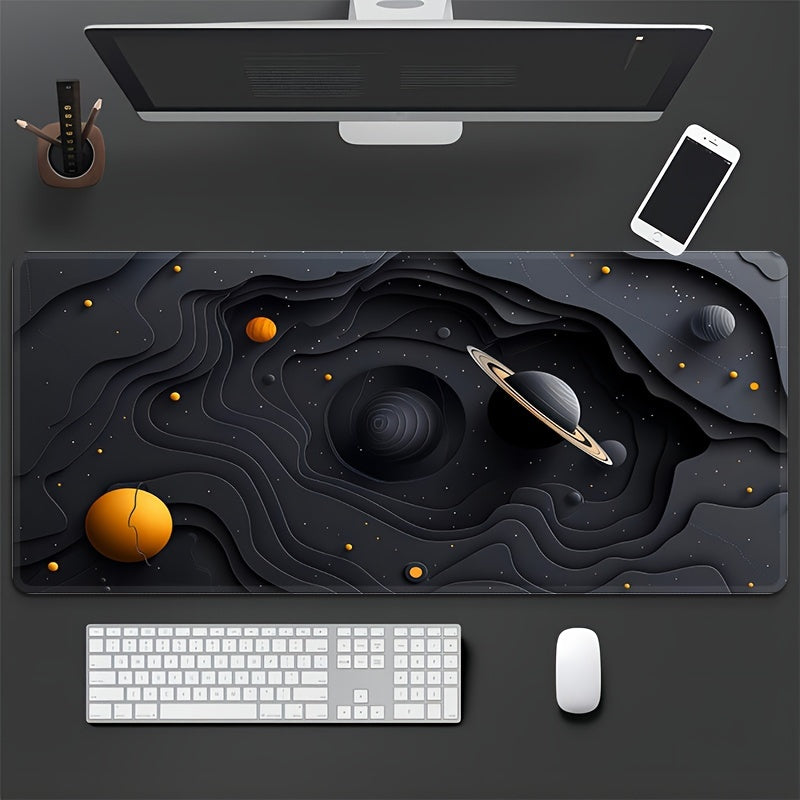 Galactic Space Planet Gaming Mouse Pad, Large TJR6L7P