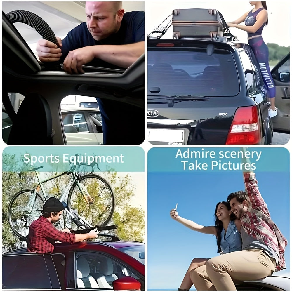 Foldable Car Door Step, Safety Hammer Included TJR5M8P