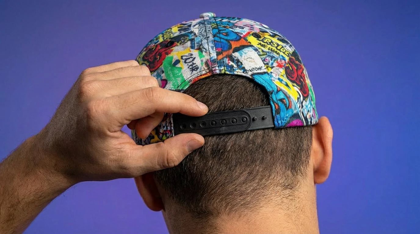 Graffiti Newspaper Collage Snapback Hat | Urban Street Art AOP Flat Brim Cap for Streetwear & Skate Culture