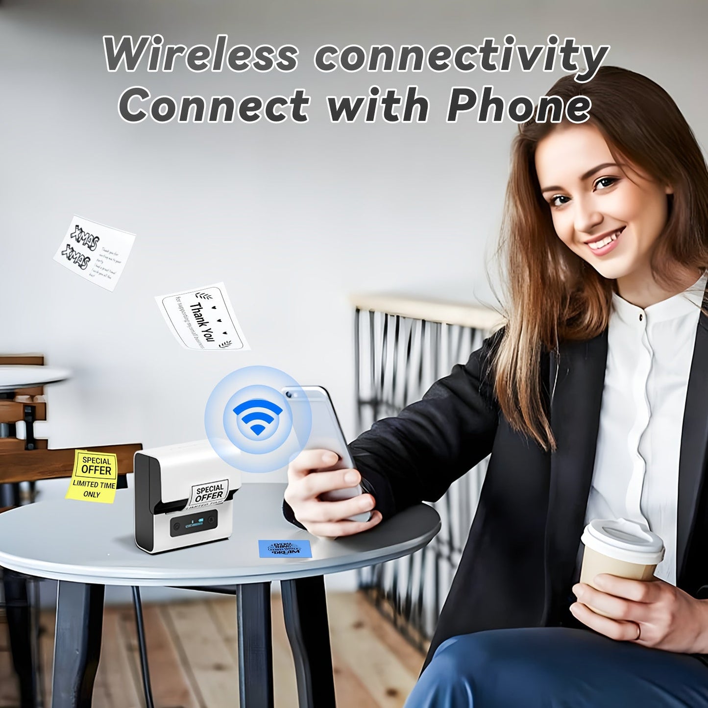 Phomemo M221 Portable Thermal Label & Barcode Printer TJR7P2X