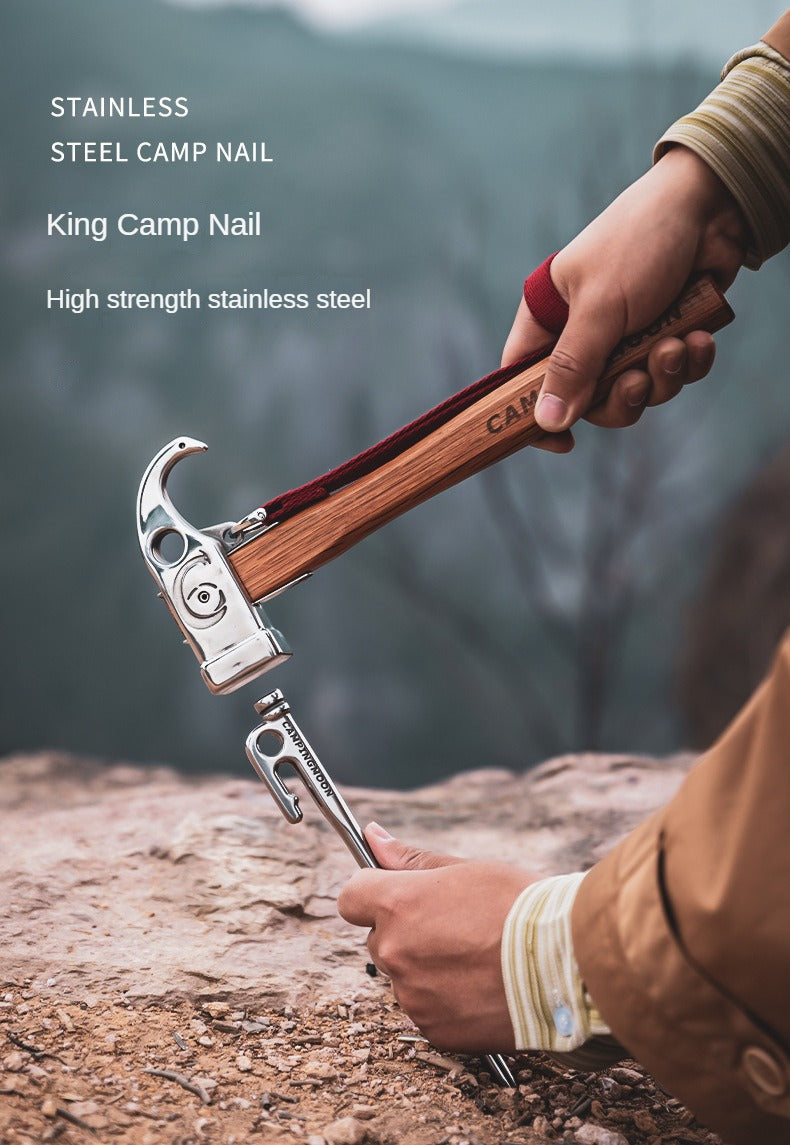 Campingmoon K Series Tent Peg Stakes Pure Forged 420 Stainless Steel Ultra Heavy Duty 20 26 30 35 40 CM Outdoor Camping Canopy Ground Nails Tent
