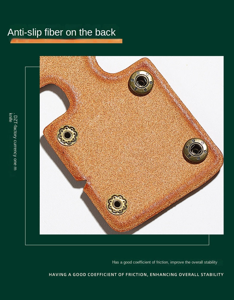 Campingmoon SW-PT / PT-67 Leather Sheath Cover Portable Lightweight Kettle Handle For Outdoor Camping Cookware Kettle Heat Resistant Anti-Scadling Handle Cover