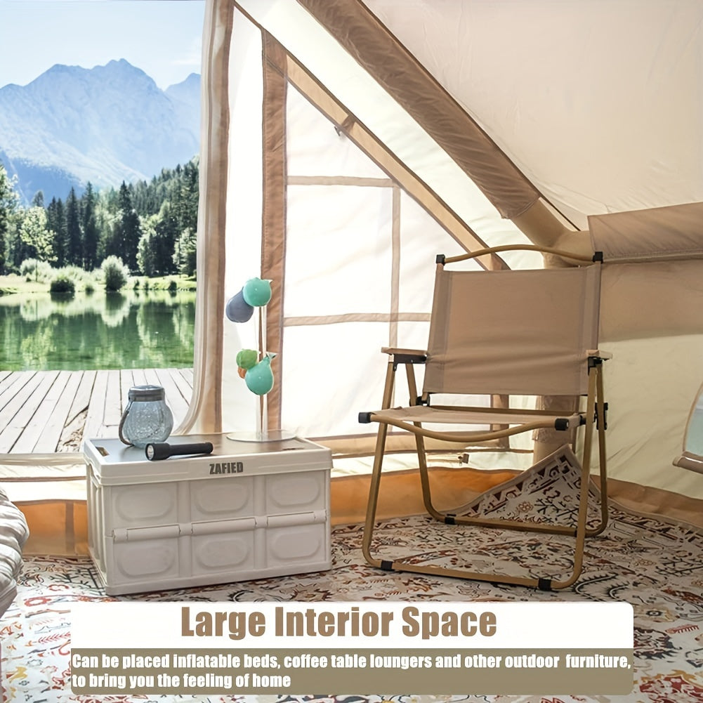 6Person Inflatable Camping Tent  Easy Setup AllSeason Shelter-UFFB