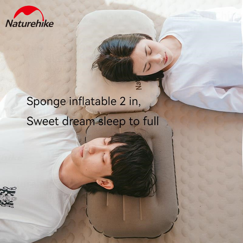 Naturehike Inflatable Pillow 3D Sponge Portable Ultralight Weight Only 160g Camping Outdoor Travel Neck Sleeping Silent Self Air Pillow Surface Pillow