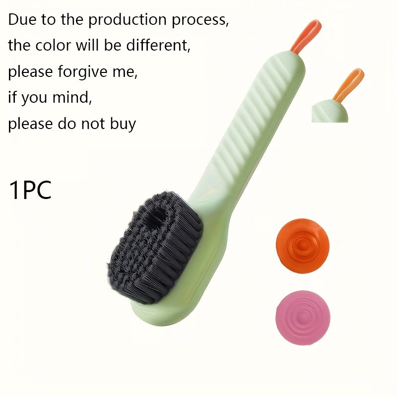 Multi-Functional Liquid Dispenser Shoe Brush with Soft Bristles - IUV9