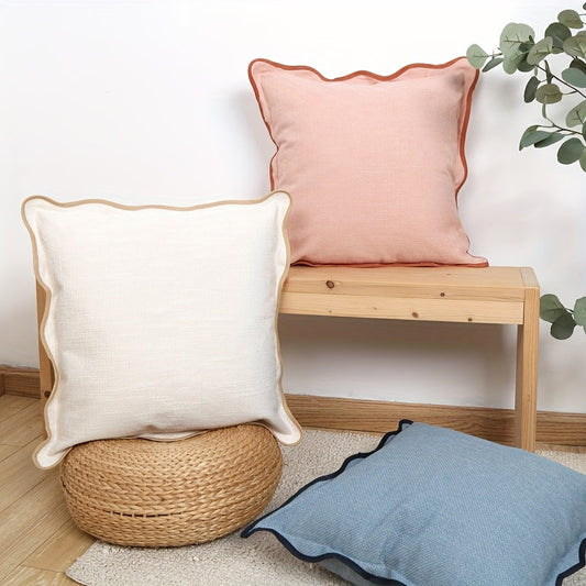 2pcs Boho Chic Scalloped Throw Pillow Covers - JC0V