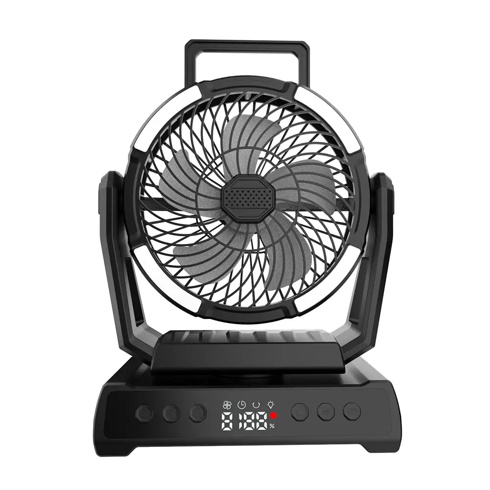 Ayamaya 20,000mAh Camping Fan with Light & Power Bank – Ultra-Quiet, 9 Speeds & Remote