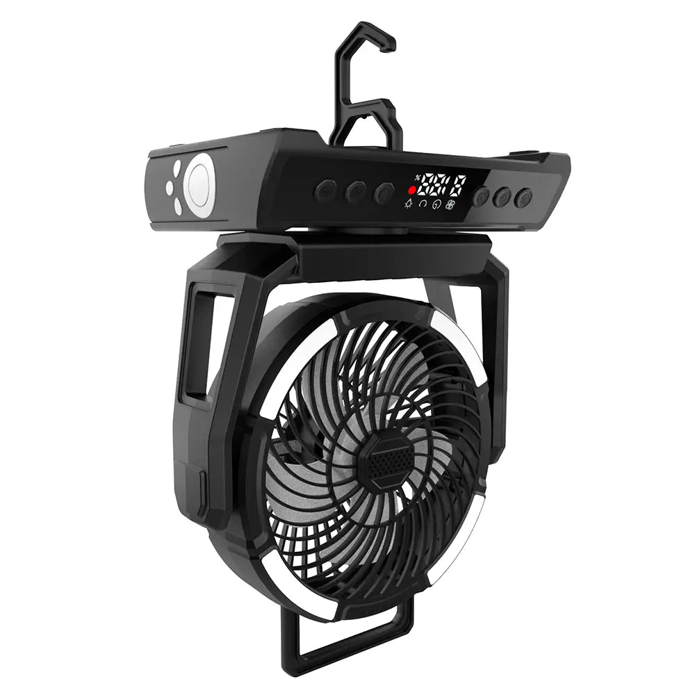 Ayamaya 20,000mAh Camping Fan with Light & Power Bank – Ultra-Quiet, 9 Speeds & Remote