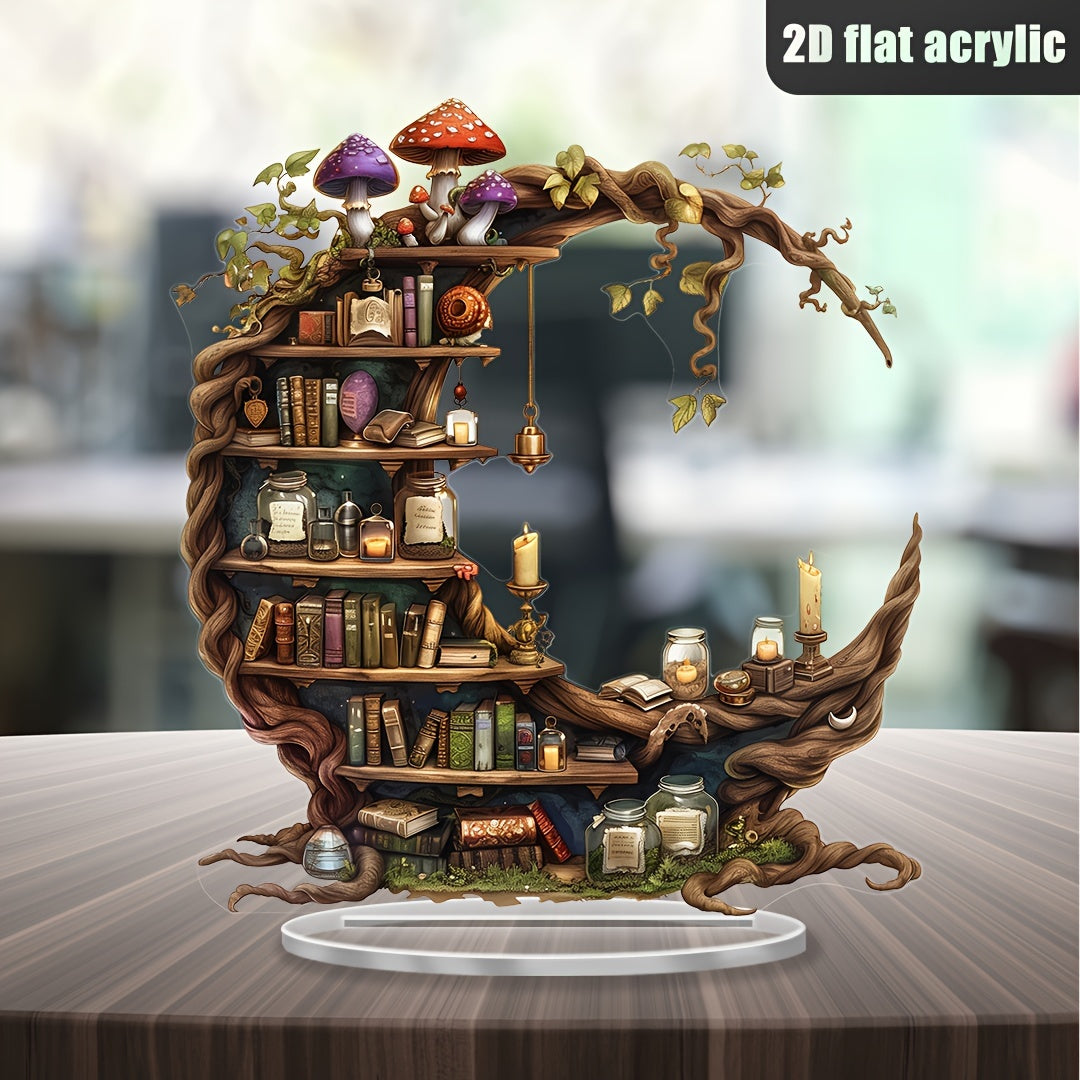Crescent Bookshelf Sculpture- HMT25BS