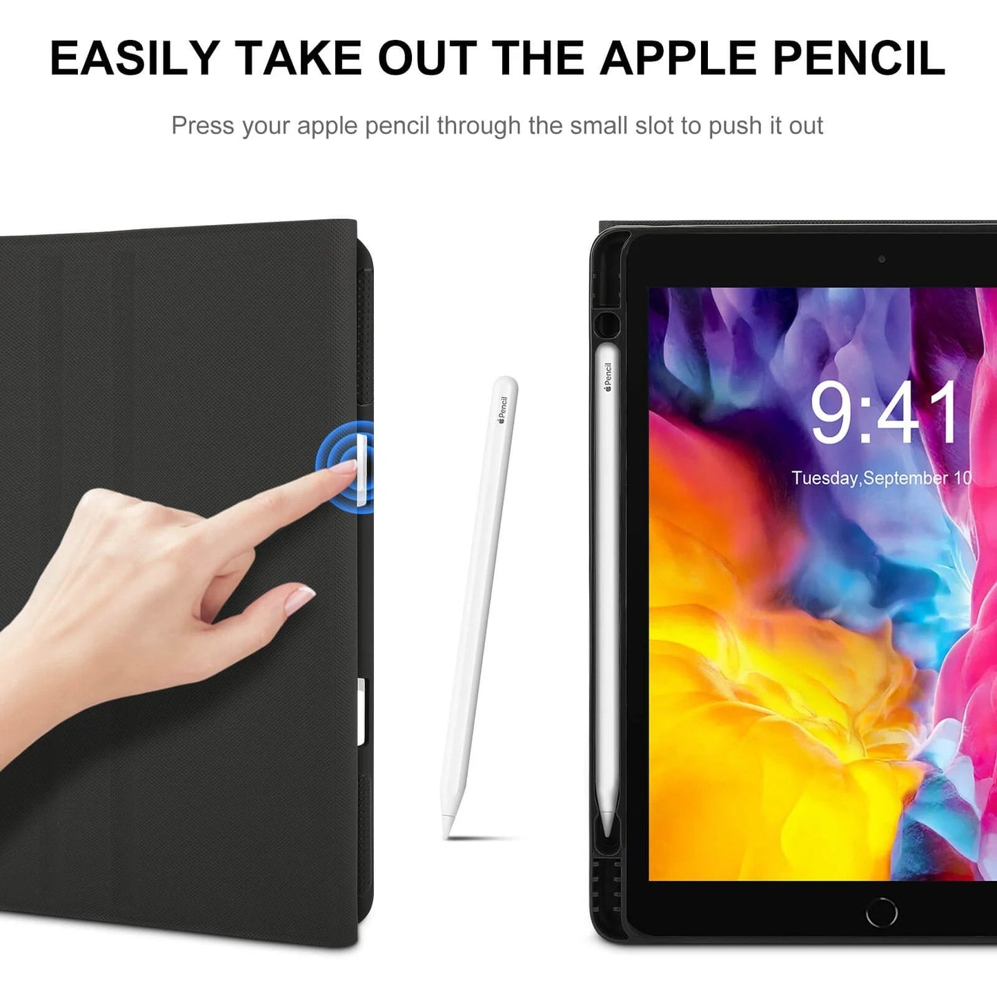 Aesthetic Collector AOP Faux-Leather iPad Case | Book-Style Protector with Apple Pencil Slot & Foldable Stand — Wearable Art for Tablets
