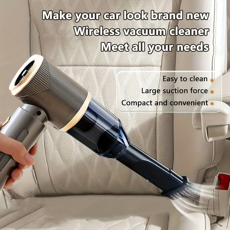 Wireless Car Vacuum Cleaner with 8 Accessories, Gray TJR9B4X