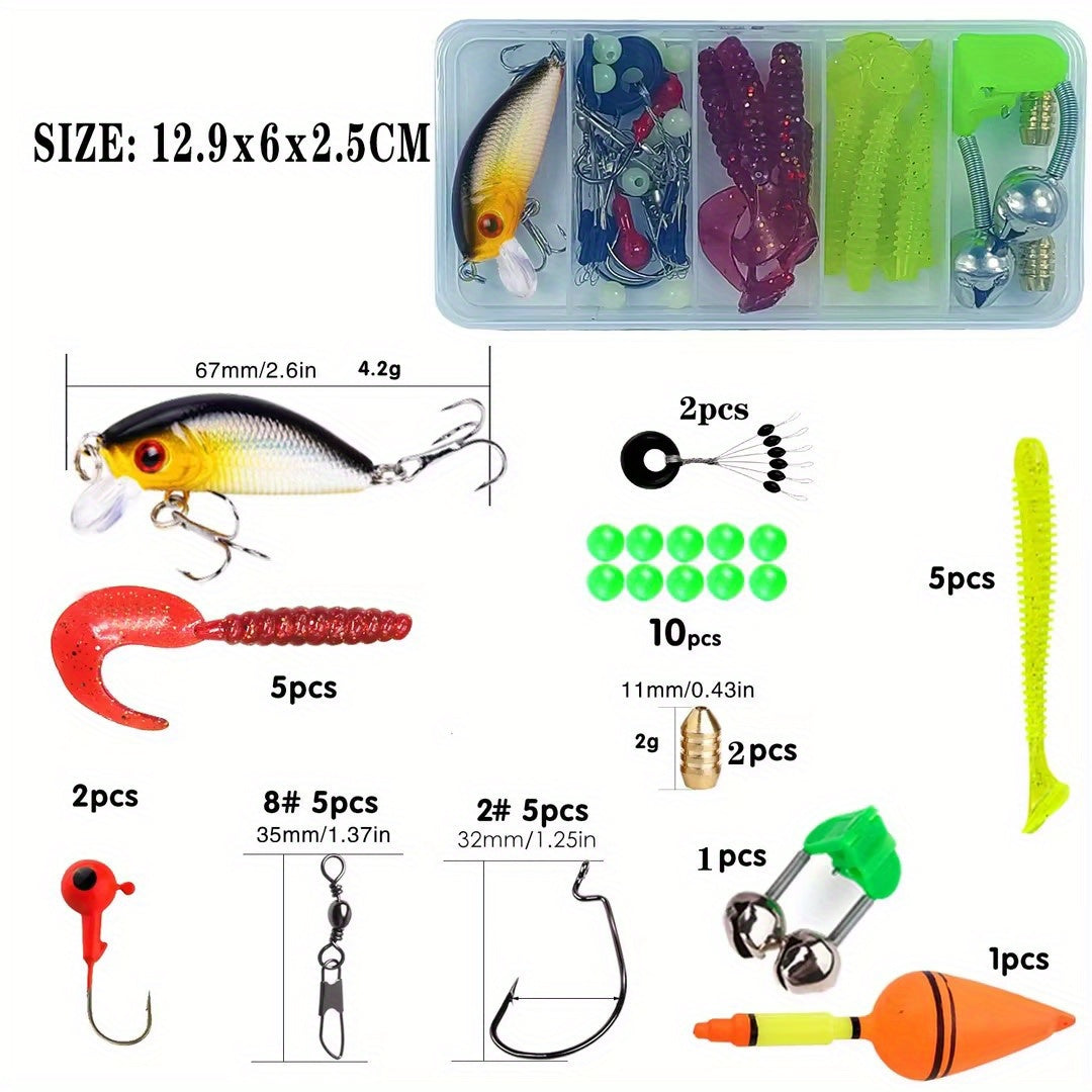Yellow Fishing Rod Combo with Tackle Bag-CLOG