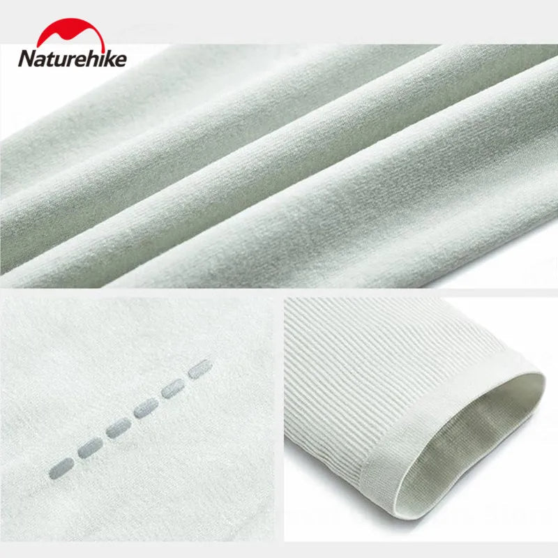 Naturehike POCKET SUN Outdoor Sunscreen Sleeve Sun UV Protection Ice Cooling Arm Cover Unisex Running Biking Non-Slip Long Gloves No Finger Sleeves