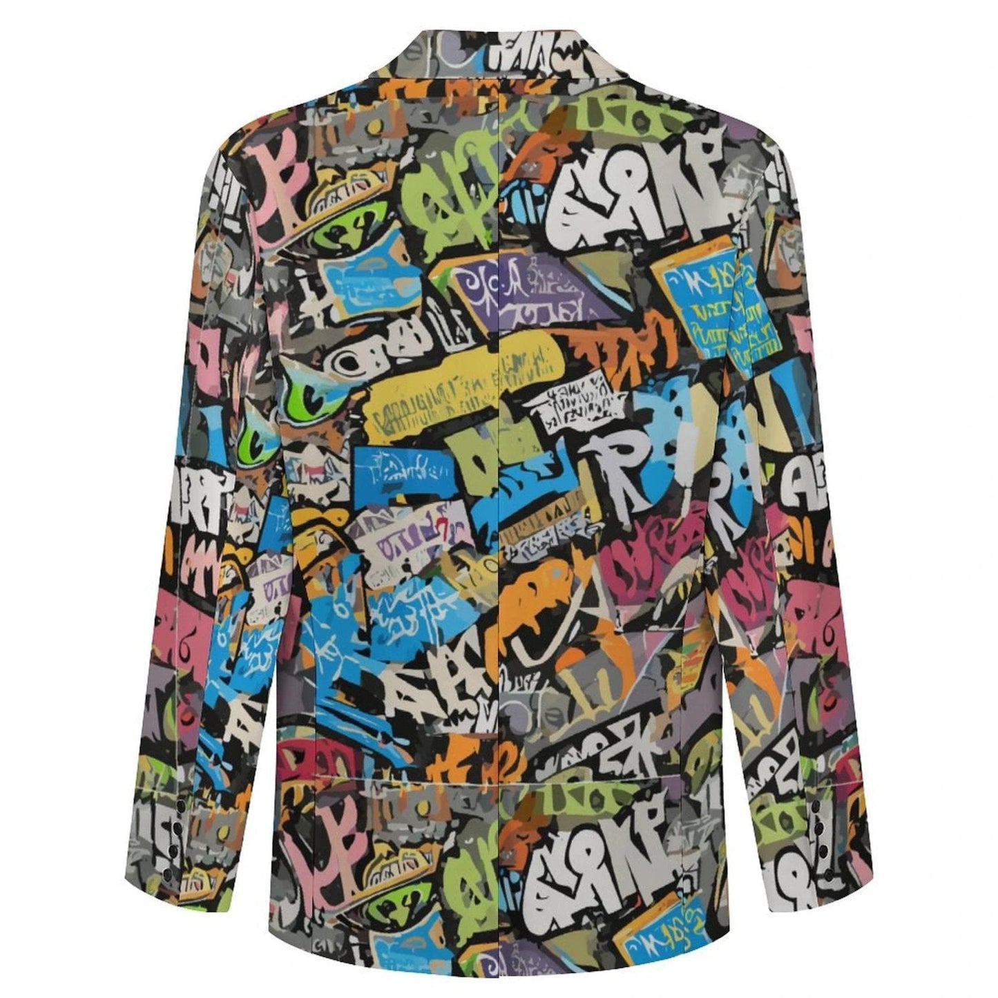 Maximalist AOP Two-Button Suit | 260gsm British-Fabric Blazer + Trouser Set — Silk-Lined Statement Formalwear for Weddings, Galleries
