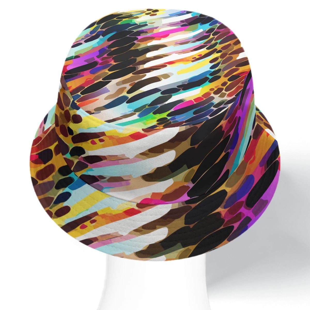 Festival & Rave Bucket Hat for the Maximalist Mystic — Reversible Aura Print Headwear, Sun-to-Dusk Rave Coverage, Psychedelic Streetwear