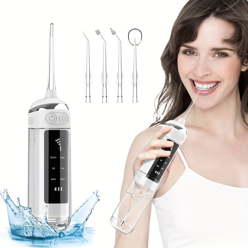 Portable Dual-Use Wireless Water Flosser, Multiple Cleaning Modes TJR3N1X