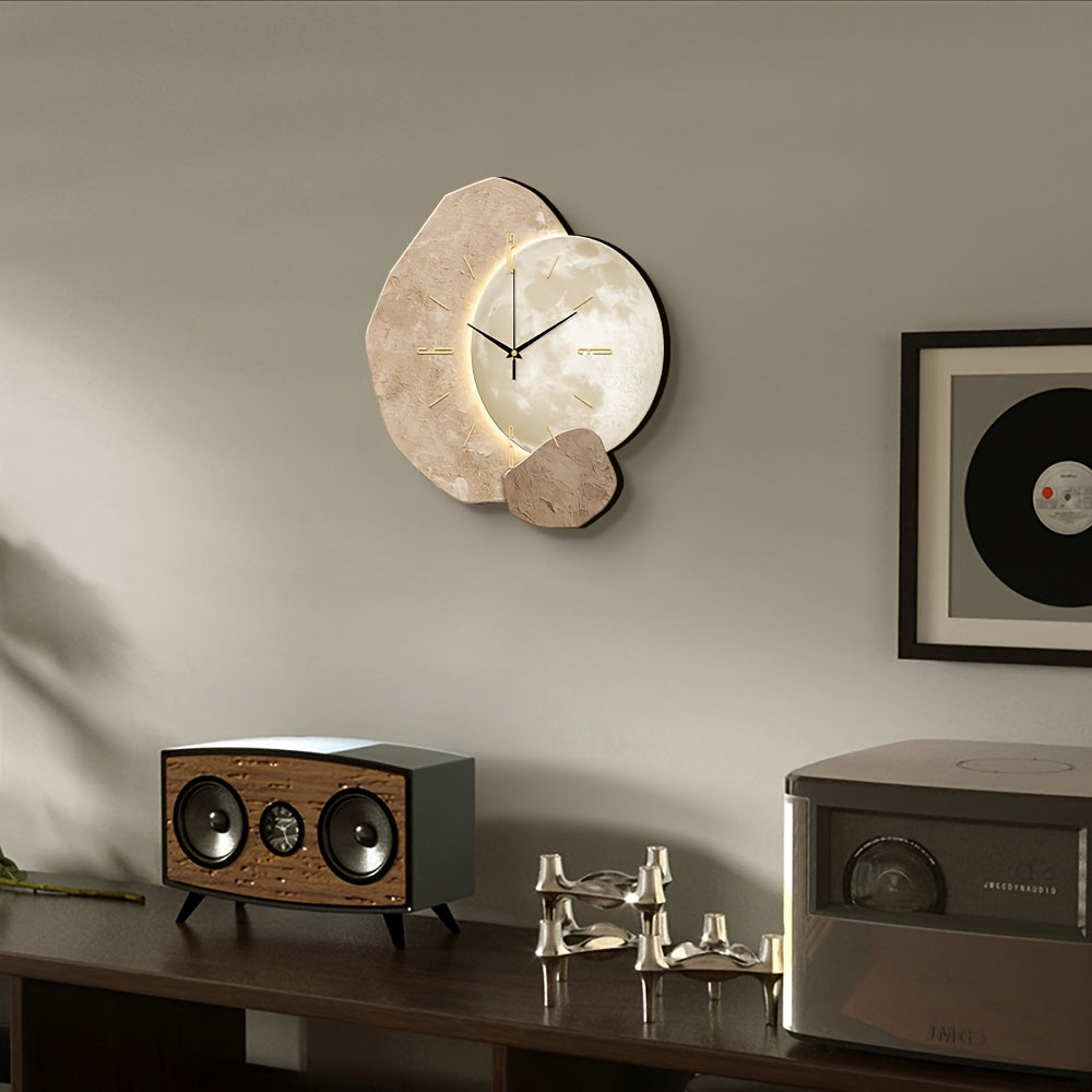 Moon Phase Minimalist Wall Clock-C1H2