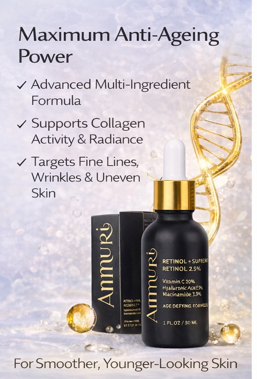 Ammuri Retinol 2.5% Supreme Serum – Gentle Anti-Ageing Treatment | 30ml