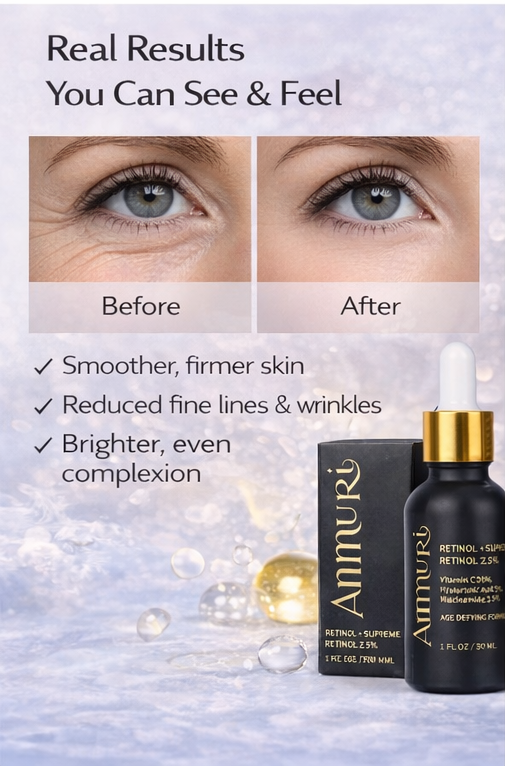 Ammuri Retinol 2.5% Supreme Serum – Gentle Anti-Ageing Treatment | 30ml